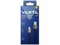 VARTA 57936 101 111, VARTA Ladekabel USB-C auf USB-C schwarz