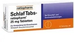 SchlafTabs-ratiopharm&reg; 25 mg Schlaftabletten