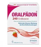Oralp&auml;don 240 Erdbeere Elektrolytepulver