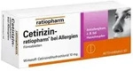 Cetirizin-ratiopharm&reg; bei Allergien 10 mg Filmtabletten