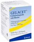 Gelacet Gelatinekapseln mit Biotin