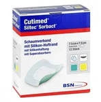 Cutimed Siltec Sorbact Pu-verb.7,5x7,5 cm