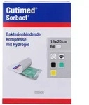 Cutimed Sorbact Gel Kompressen 15x20 cm