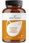Kurkuma + Piperin + Vitamin C Kapseln vegan