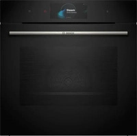 Bosch HSG7584B1 Serie 8 Smarter Einbau-Dampfbackofen, 60 x 60 cm, 1 L Wassertank,