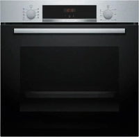 Bosch HBA514BS3 Serie 4 Einbaubackofen, 71 L, 60 cm breit, 3D-Hei&szlig;luft,