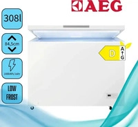 AEG AHB531D1LW Gefriertruhe / 308 L / LowFrost / Temperaturalarm / Rollen, D