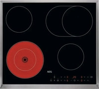 AEG HK634060XB Glaskeramik Elektrokochfeld Schwarz Integriert 60 cm Keramik 4 Zone(n)