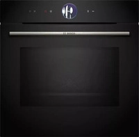 Bosch HMG776NB1 Serie 8, Einbau-Backofen mit Mikrowellenfunktion, 60 x 60 cm, Schwarz