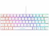 Deltaco Mechanische Mini Gaming Tastatur 62 Tasten LED RGB Beleuchtung