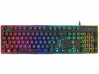 Deltaco Gaming Tastatur (Membran, Aluminium, RGB Hintergrundbeleuchtung,