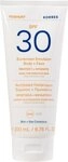 Korres Yoghurt Sonnenschutz-Emulsion f&uuml;r K&ouml;rper und Gesicht 200 ml SPF30