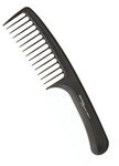 Hercules S&auml;gemann Carbon Gro&szlig;er Griffkamm C12 anthrazit 9"