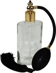 Fantasia Klarglas-Flasche oval, mit Ballpumpe, f&uuml;r 100 ml