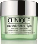 Clinique Superdefense Night Recovery Moisturizer sehr trockene Haut bis Mischhaut 50