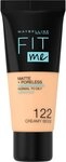 Maybelline New York Fit Me! Matte + Poreless Make-Up 122 Creamy Beige Foundation