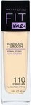 Maybelline New York Fit Me! Liquid Make-Up 110 Porcelain Foundation...