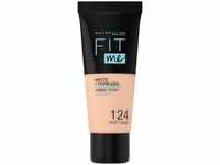 Maybelline Fit Me! Matte + Poreless Make-Up Nr. 124 Soft Sand Foundation 30ml
