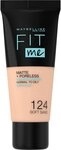 Maybelline New York Fit Me! Matte + Poreless Make-Up 124 Soft Sand Foundation