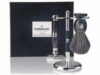 Barberians Giftbox Shaving Set - Safety Razor, Shaving Brush Pure Badger & Stand