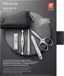 ZWILLING Beauty Rei&szlig;verschluss-Etui, Yakleder, schwarz, 5-tlg.