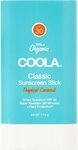 Coola Classic Sunscreen Stick SPF 30 Tropical Coconut 17 g