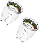 Nous A1T Smarte Steckdose, Tasmota Firmware, WLAN, 2er Set
