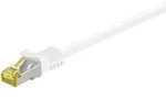 CAT 6a Netzwerkkabel mit CAT 7 Rohkabel, 500 MHz, S/FTP, LS0H, wei&szlig; - L&auml;nge: 1,0 m