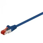 CAT 6 Netzwerkkabel, S/FTP, LS0H, blau - L&auml;nge: 0,15 m