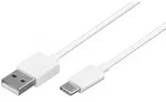 USB-C 2.0 Sync- & Ladekabel A-Stecker  C-Stecker wei&szlig; - L&auml;nge: 1,0m