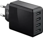4 Port USB Ladeger&auml;t / Netzteil, 4x USB-A, 30W, schwarz