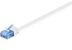 CAT 6a Netzwerkkabel, U/UTP, flach, wei&szlig; - L&auml;nge: 0,50 m