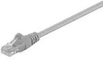 CAT 5e Netzwerkkabel, U/UTP, grau - L&auml;nge: 0,25 m