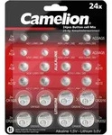 Camelion Knopfzellen-Sortiment, Zink-Mangan-Dioxid + Lithium-Mangan, 24-teilig,
