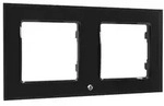 Shelly Wall Frame f&uuml;r Wall Switch, 2-fach, schwarz