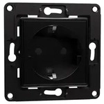Shelly Wall Socket EU, Wandsteckdose, schwarz