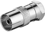 Adapter, F-Stecker - IEC/Koax-Buchse