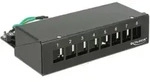 Keystone Desktop Patchpanel 8 Port schwarz