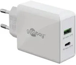 Goobay Dual USB-C Power Delivery Schnellladeger&auml;t, 30 W, wei&szlig;