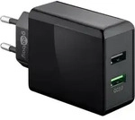 Dual USB Schnellladeger&auml;t / Netzteil, QC 3.0, 2x USB-A, 28W, schwarz