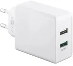Dual USB Schnellladeger&auml;t / Netzteil, QC 3.0, 2x USB-A, 28W, wei&szlig;