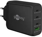 Goobay USB-C PD Multiport-Schnellladeger&auml;t, 3x USB-C + USB, 100W, schwarz