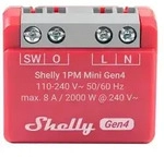 Shelly 1PM Mini Gen4, Schaltaktor mit Messfunktion, 8A, WLAN, Zigbee, Matter,