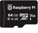 Raspberry Pi microSDXC Speicherkarte, A2, Class 10, U3, 64GB
