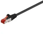 CAT 6 Netzwerkkabel, S/FTP, schwarz - L&auml;nge: 3,0 m