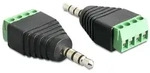 Adapter Terminalblock - Klinkenstecker 3,5mm 4 Pin