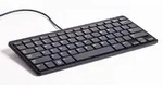 offizielle Raspberry Pi Tastatur, US-Layout, inkl. 3 Port USB Hub, schwarz/grau