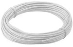 Kupferlitze isoliert, 1x0,14mm, 10m - Farbe: wei&szlig;