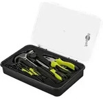 Goobay Tools Werkzeug-Set Starter, Hammer, Schraubendreher, Zange, Bits, 26-tlg.