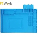 PCWork Silikon L&ouml;tmatte, 450x300mm, mit Werkzeughalterung, 4 Magnetzonen und 3